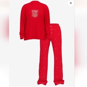 New Victoria secret Flannel Long-Sleeve Tee-Jama Set